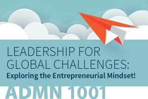 Leadership for  Global Challenges:  Exploring the Entrepreneurial Mindset!